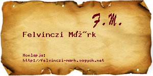 Felvinczi Márk névjegykártya